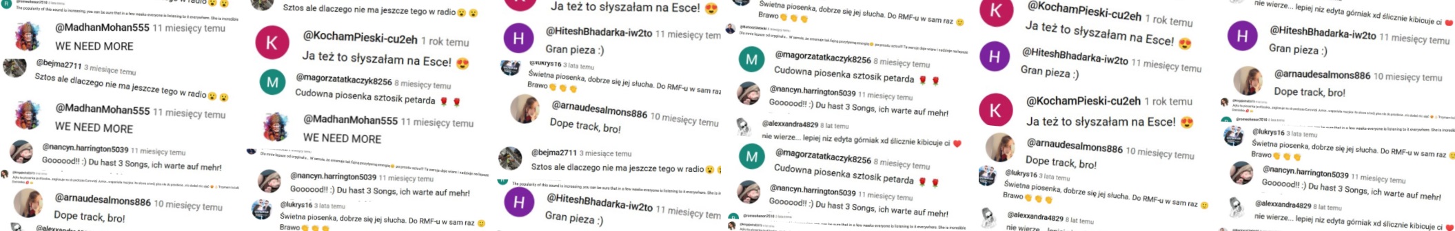 YouTube comments screenshot
